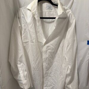 calvin klein extreme slim fit white dress shirt Calvin Klein Men's Dress Shirt Extra Slim Stretch